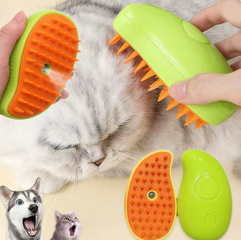 Cepillo Pulverizador Para Mascotas
