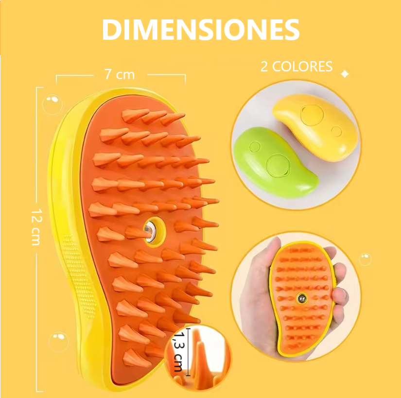 Cepillo Pulverizador Para Mascotas